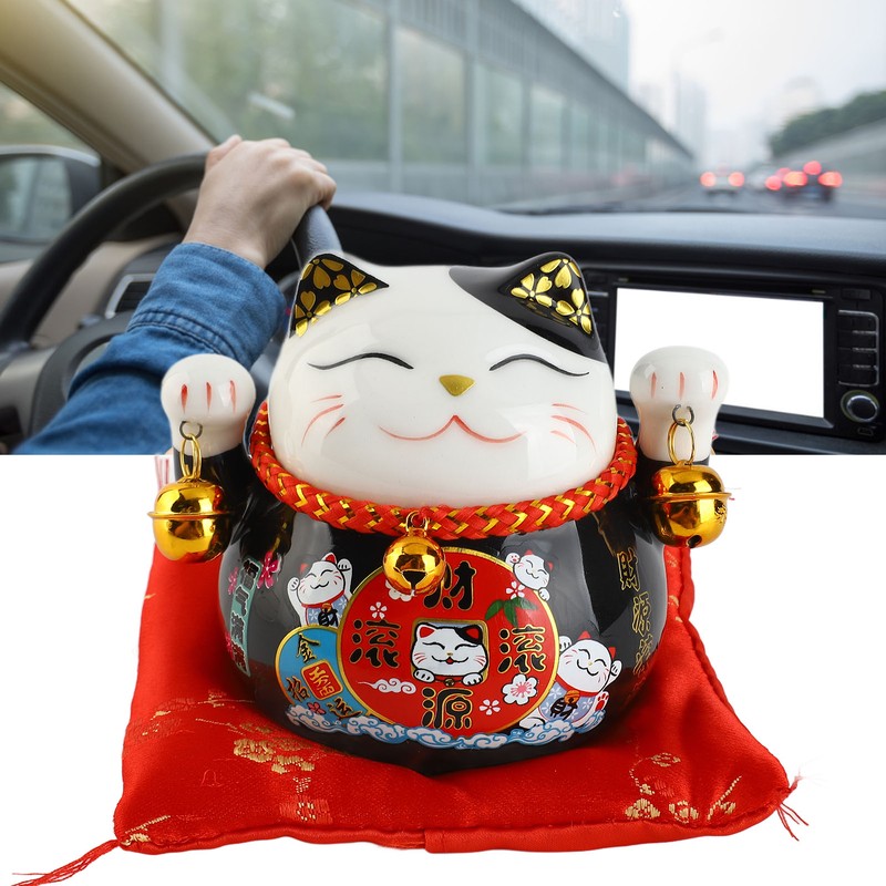 Lucky Cat Coin Bank 4.5in Exquisite Cute Bring Luck Good