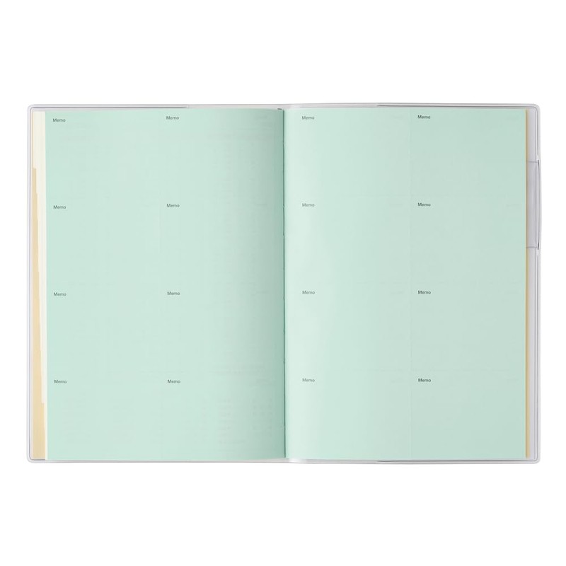 Noritsu Pagem Notebook, Begins April 2025, B6, Monthly Notes on