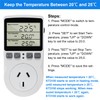 KETOTEK Digital Temperature Controller Thermostat Outlet Plug 240V with Sensor