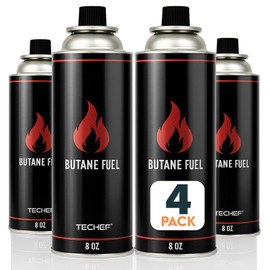 COOKKING 8oz Butane Fuel Canisters Cylinders with Dual Safety System (28 Pack)