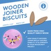 Wooden Joiner Biscuits, Size 0, Pack of 250 Pieces, Premium