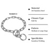 Woofuu Silver Dog Chain Collar,Heavy Duty Chew Proof Stainless Steel