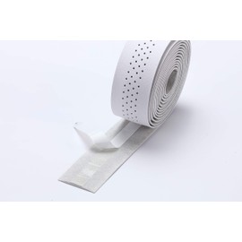 BBB Cycling Bike Handlebar Tape/Leather Look Bar Tape Road Bike/Non-Slip Bike Tape Includes Handlebar Plugs/SpeedRibbon BHT-12, White