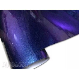 AUTOGOODY 12" x 60" Gloss Metallic Chameleon Purple Blue Vinyl Film Wrap Air Bubble Free