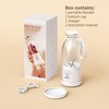 Buzveuya Portable Blender, Personal Smoothie Maker with 6 Blades, Rechargeable