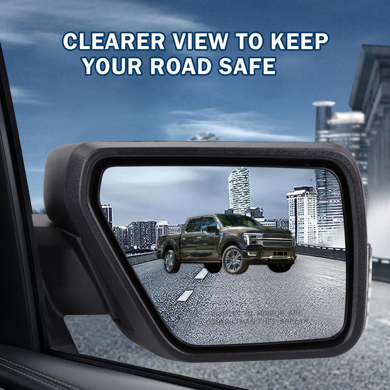 Right Passenger Side Door Mirror Compatible With 2021-2025 Ford F150