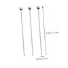 GRIRIW 10pcs Multi-Functional Food Picks Set Stainless Steel Cocktail Skewers