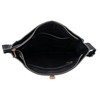 ANTONIO VALERIA Austin Oily Washed Black Leather Messenger Bag for