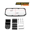 WeiSen 10.5"*3.75" Rear View Mirror, 360° Adjustable Center Mirror Fit