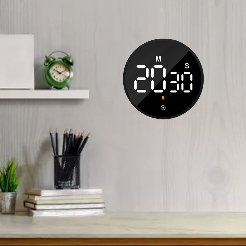 Digital Kitchen Timer Magnetic Countdown Countup Timer with Large LED