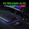 Microfono con Soporte, Microfono Inalambrico Multifuncional (Negro)