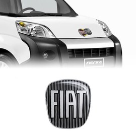 FIAT 14188C 3D Sticker Logo for Fiat Fiorino Black 90 x 81 mm