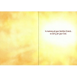 Dog At Rainy Window - Avanti Pet Sympathy Card