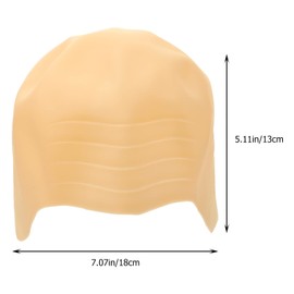 LALAFINA Bald Wig Cap Latex Makeup Bald Wig Cap Head Wig Cap Costume Big Size Fake Bald Wig Costume Accessory for Adult Men Women Costume Wigs