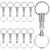 11pcs Quick Release Keychain, Detachable Dual Pull Apart Key Chain