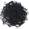 TIHOOD 100PCS Replacement Zipper Pulls Black Zipper Pull Cord Extender