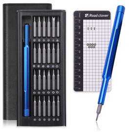 Road Clover Precision Screwdriver Set (2024 Model) [Magnetic Sheet Prevents Clutter] Professional Grade S2 Steel Material 26 in 1 Torx