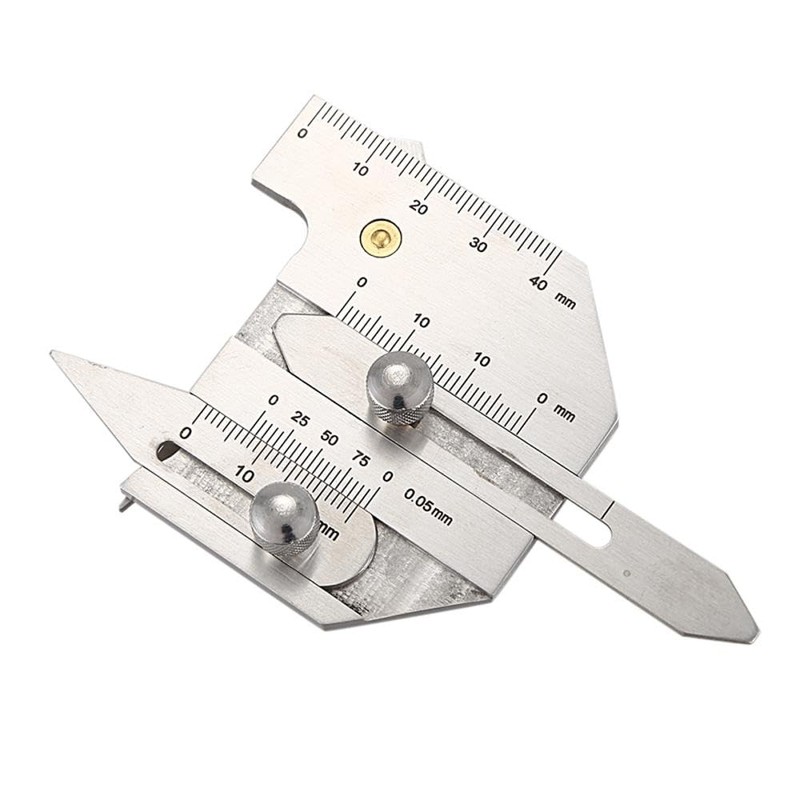Welding Inspection Ruler, 0-40mm Stainless Steel Welding Gauge Inspection Test