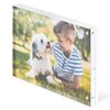 Scribble 7 x 5 Inch Acrylic Photo Frame/Block, Free Standing,