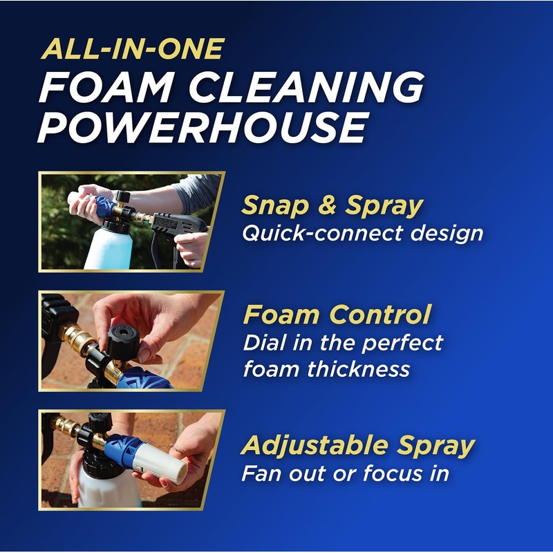 30 SECONDS Foam Cannon Kit – Pressure Washer Sprayer +
