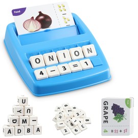ALFFREUDE Spelling Game Letters Learning Games Montessori Toy 3 4 5 6 7 8 Years Letters Educational Game Reading Learning Game Educational Toy Gift for Girls Boys