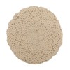 ZLYC Women's Beret Beret Hat, Crochet Beige, Unit size