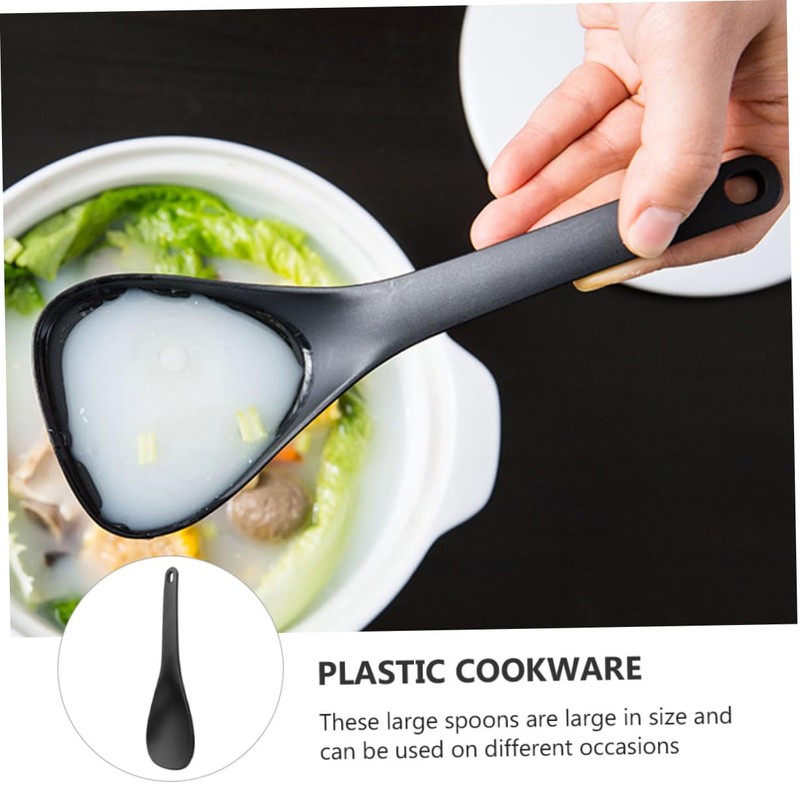 Gatuida 2pcs Rice Paddle Soup Spoons Non-Stick Serving Spoons for