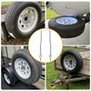 Spare Tire Carrier for Trailer, 12 inch U-Bolt Trailer Spare