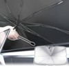 MAXWIN K-SSD06-S Car Sunshade, Umbrella Type, Folding, Small, Approx. 49.2