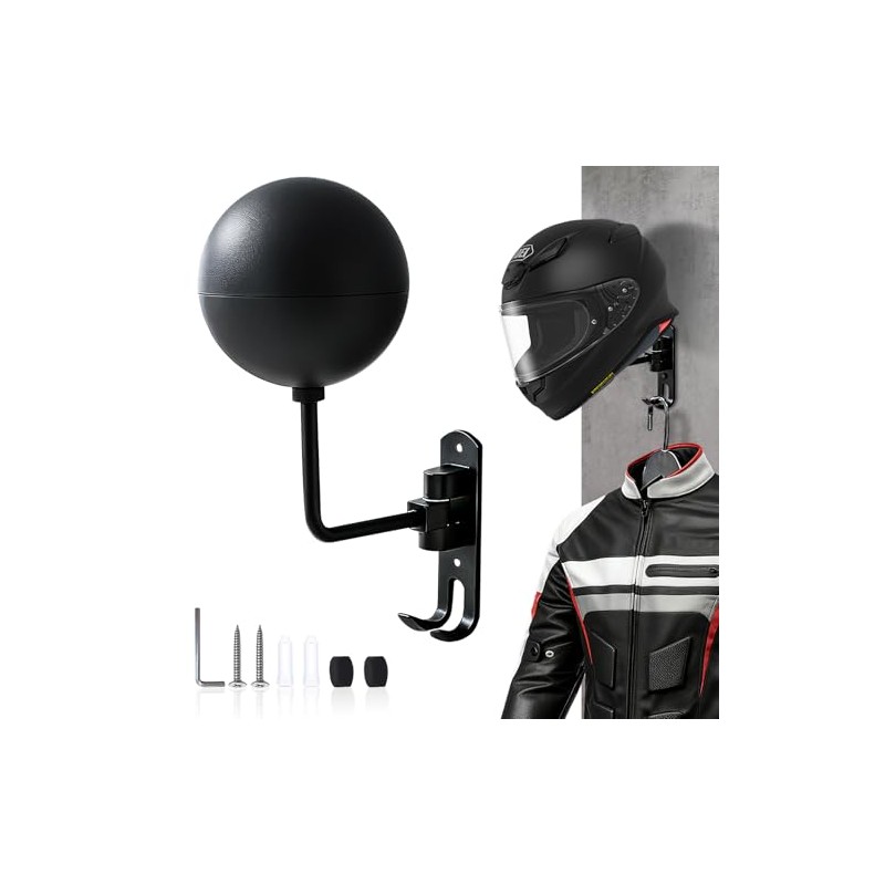 Motorcycle Helmet Mount, Helmet Mount, Helmet Stand - Wall Mounted