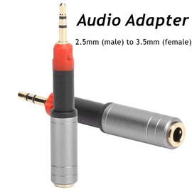 Jack Adapter, 2.5 mm Male to 3.5 mm Audio Adapter Headphone Converter Converter 2.5 mm to 3.5 mm Female Adapter for ATH-M40X ATH-M50X ATH-M60X ATH-M70X, for HD518 HD598 HD569 HD579