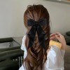2 Pcs black bow hair clip, black hair bow, black