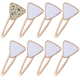 RP Remarkable Power, 8 Pack Sublimation Hair Clip Metal Hair Barrettes for DIY Accessories Making