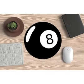 Mauspad für Maus, PC oder Laptop – Kugel 8. Für alle guten Billard-/Poolspieler, die wissen, dass Glück, Zufall und Schicksal auf ihrer Seite sind.