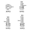 30 Pieces Motorcycle Bolt and Nut Set – 304 Stainless