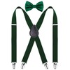 traderplus Men Elastic Suspenders and Bow Ties Set for Wedding,