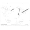 Handrail Bracket Stainless Steel 316 Round (Black Matte Powder Coat)
