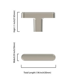 Asidrama 10 Pack Brushed Satin Nickel Kitchen Cabinet Knobs Dresser Knobs Drawer Knobs Cabinet Hardware Zinc Knobs for Dresser Drawers