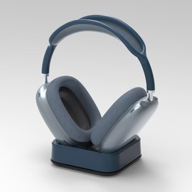 Base de carga MaxDokr para AirPods Max, Soporte de escritorio para auriculares, Soporte magnético para auriculares, Base de carga para audífonos, Diseñado para AirPods Max (Azul)