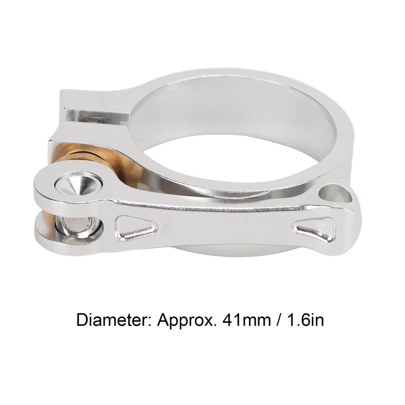 41mm Bike Seat Post Clamp CNC Aluminium Alloy Bicycle Quick