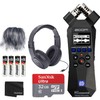 Zoom H1essential Handy Recorder Bundle with Over-Ear Stereo Headphones, 32GB
