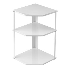 LJHFUQHUHU Kitchen Corner Storage Shelf - Under Sink Organizer, Pot Rack to Save Cabinet Space.Cabinet Shelf Rack for Countertop & Pantry, Multi-Tier Space-Saving Design