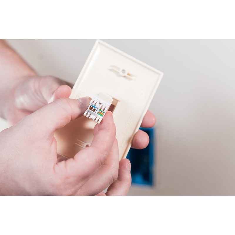 Legrand - OnQ RJ45 Telephone Keystone Jack, Male to Female