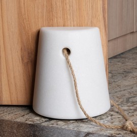 BCS Marble Decorative Door Stopper - Heavy Duty Door Stops Indoor or Outdoor, Blocker Keeps Door Open, Heavy Door Stopper Weight/Rock for Country Home Decor
