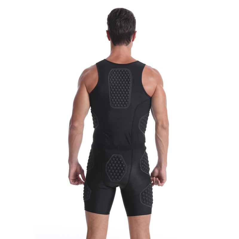 Topeter Baseball Padded Compression Tank Tops with Rib/Chest Protection Pads,