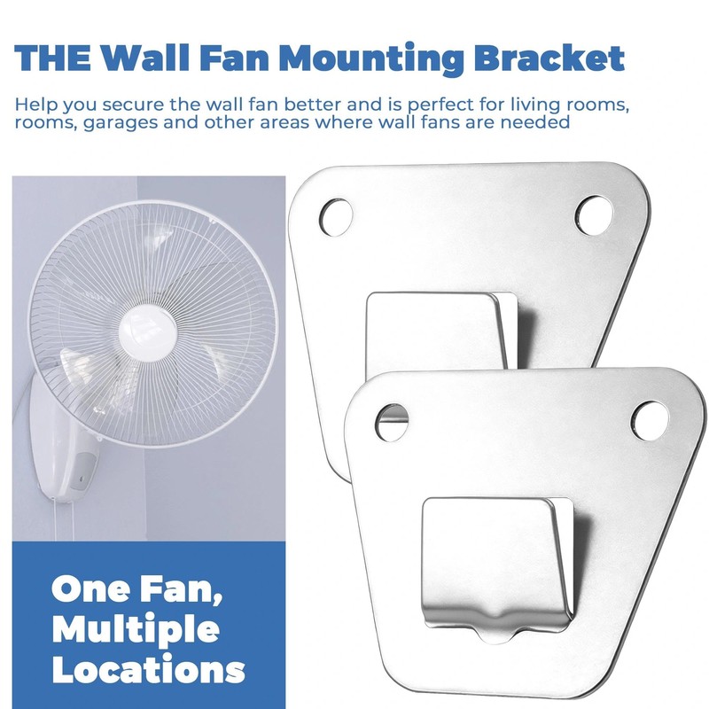 LUTQ 2-Set Heavy Duty Wall Fan Mounting Bracket - Solid