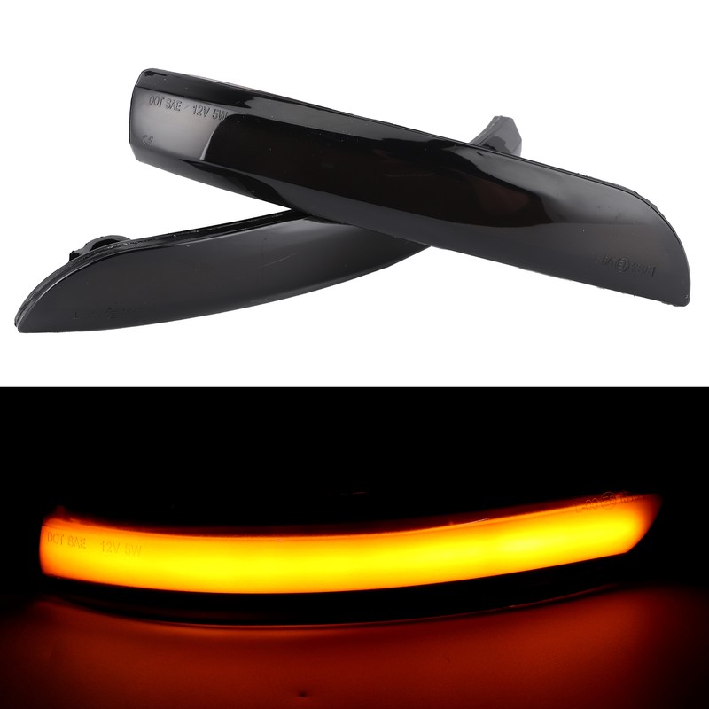 Pair Rear View Mirror Lamps Set LED Turning Signal Dynamic