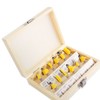 12pcs Milling Cutter Router Bit Set Wood Cutter Carbide 1/4inch