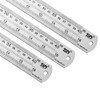 ZZTX Ruler Metal Straight Edge Stainless Steel Ruler 16 Inch