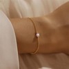Gold Pearl Bracelets for Women Dainty Gold Bracelets for Women